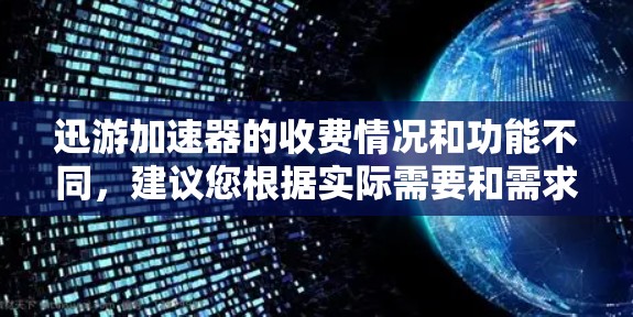 迅游加速器的收费情况和功能不同，建议您根据实际需要和需求进行选择。以下是详细的步骤说明