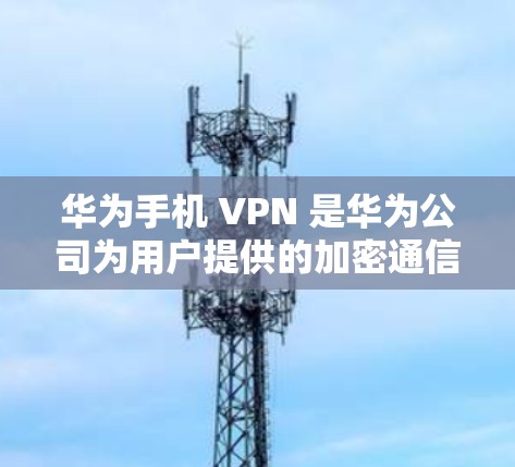 华为手机 VPN 是华为公司为用户提供的加密通信服务,旨在通过高速、安全的网络连接提供端到端加密的通信功能。以下是关于华为手机 VPN 的详细介绍 华为手机 VPN 是华为公司为用户提供的加密通信服务,旨在通过高速、安全的网络连接提供端到端加密的通信功能。以下是关于华为手机 VPN 的详细介绍